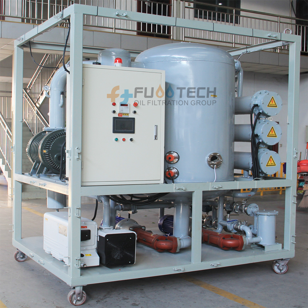 FUOOTECH 12000 LPH ZYD-U-200 Ultra High Voltage Double-stage Vacuum Transformer Oil Purifier