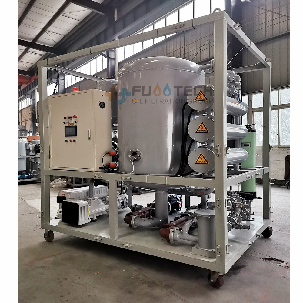 FUOOTECH 15000 LPH ZYD-U-250 Series Ultra High Voltage Double-stage Vacuum Transformer Oil Purifier