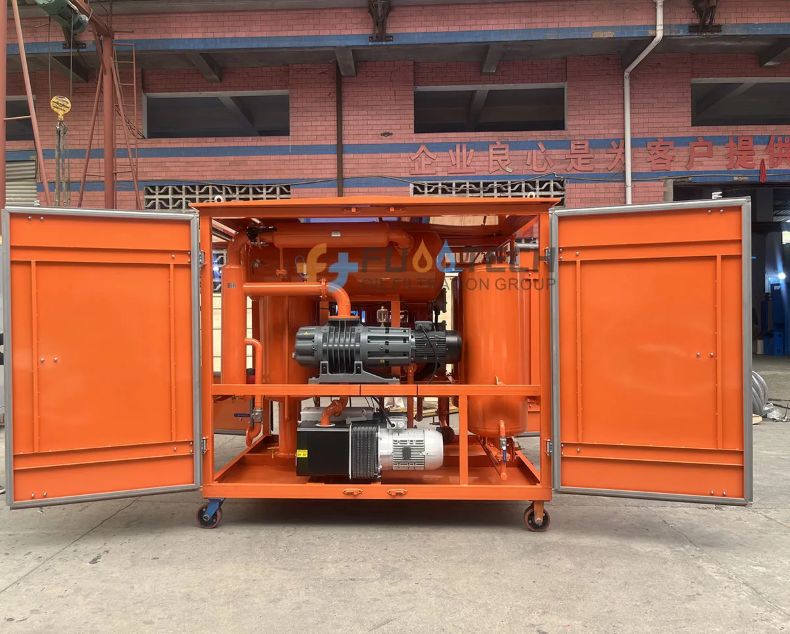 FUOOTECH 3000 LPH ZYD-I-50 Series High Vacuum Transformer Oil Purification & Regeneration Machine