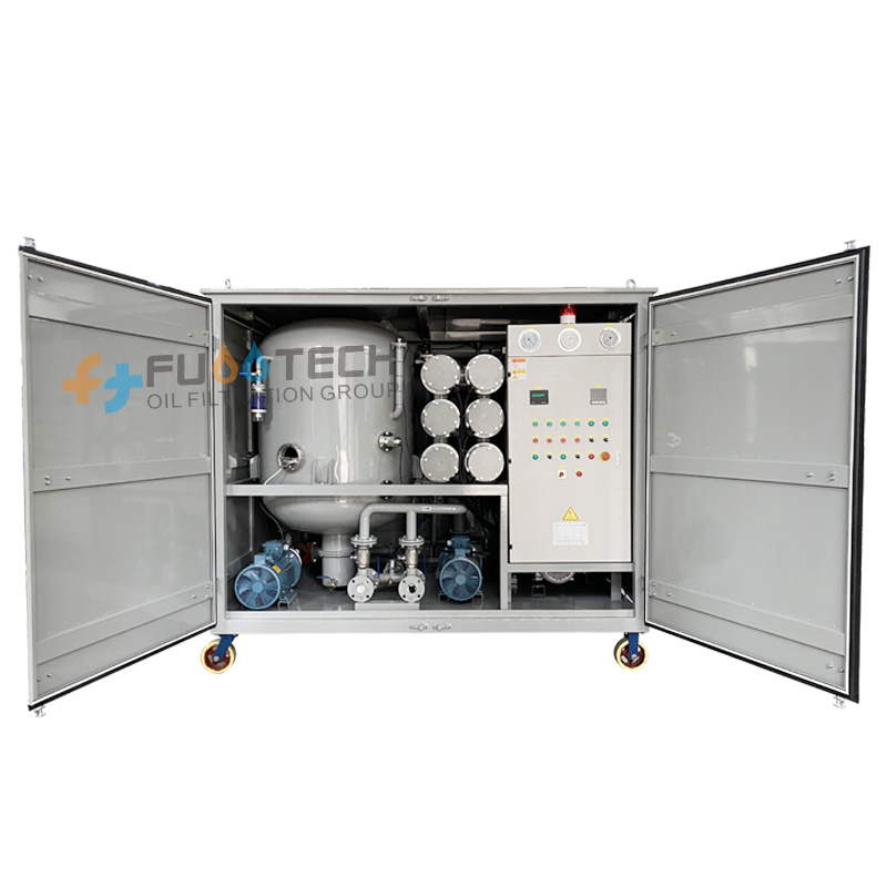 FUOOTECH 15000 LPH ZYD-15BY-W Double-stage Vacuum Insulating Oil Purification Machine