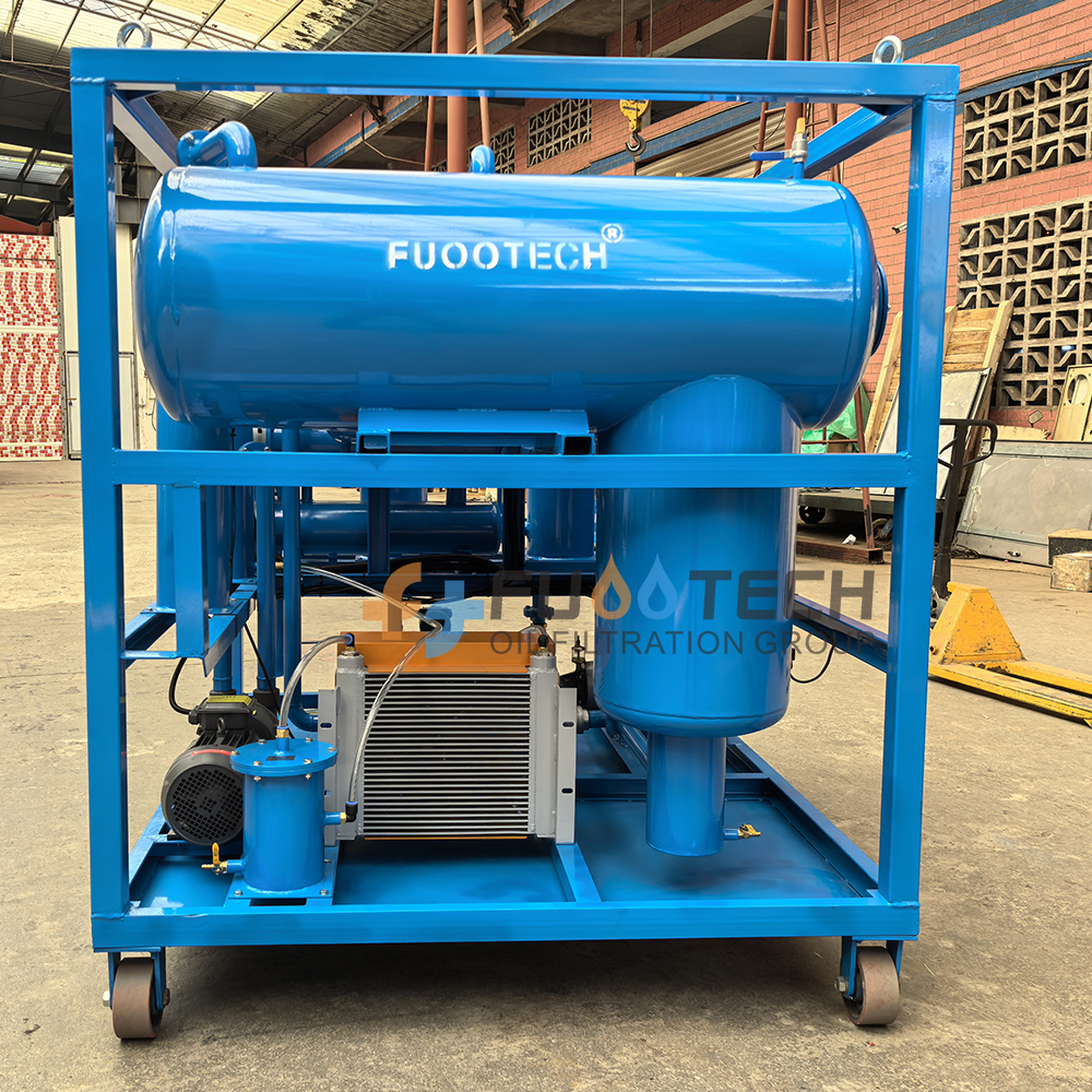 FUOOTECH 1200 LPH FTY-J-20 Series Vacuum Coalescence-separation Turbine Oil Purifier