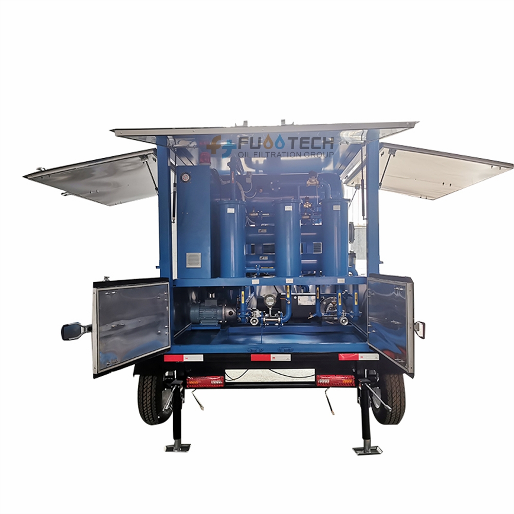 Fully Enclosed Type 18000 LPH ZYD-T-O-300 Double-stage Vacuum Transformer Oil Filtration Machine