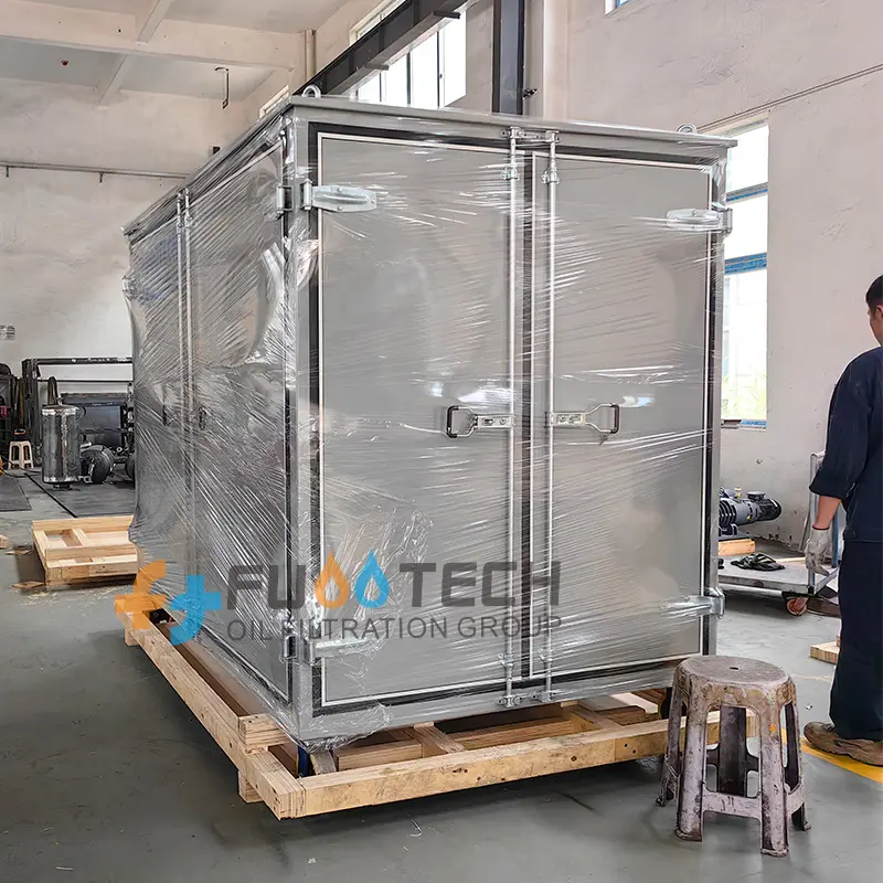 FUOOTECH 18000 LPH ZYD-18BY-W Double-stage Vacuum Insulating Oil Purification Machine